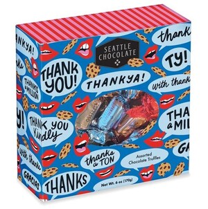 Seattle Chocolate - Thank You Assorted Chocolate Truffles Box
